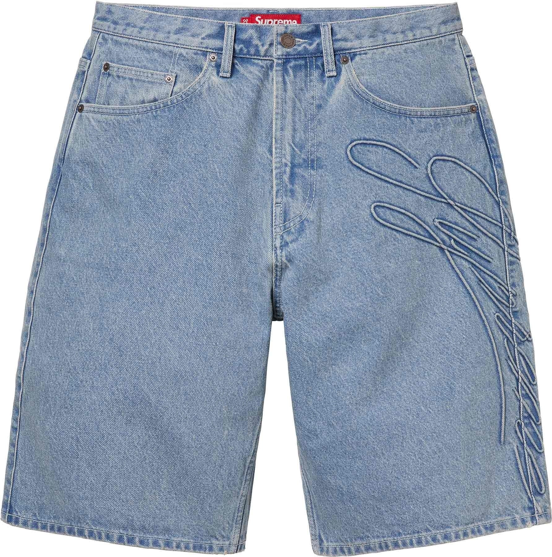 Script Baggy Denim Short view 4